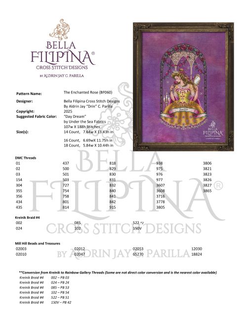 BF060 The ENCHANTED ROSE by Bella Filipina