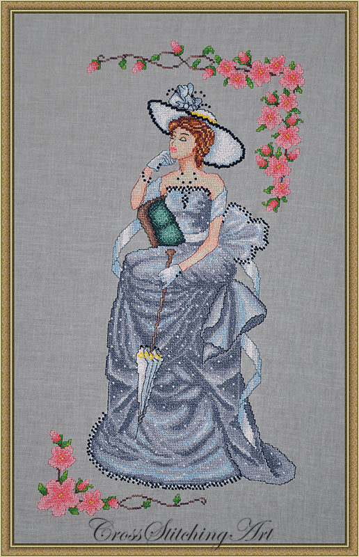 COMPLETE XSTITCH MATERIALS "LADY VIVIEN" by CROSS STITCHING ART DESIGN
