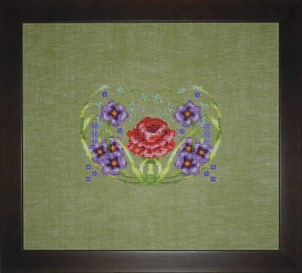 NC323 POSEY w/ Complete Materials (linen or aida)