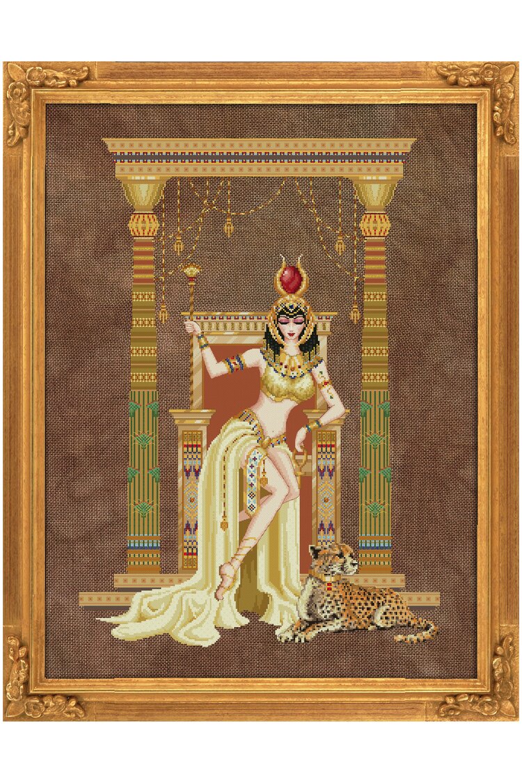 Complete Xstitch Materials "CLEOPATRA, Queen of the Nile" by Bella Filipina