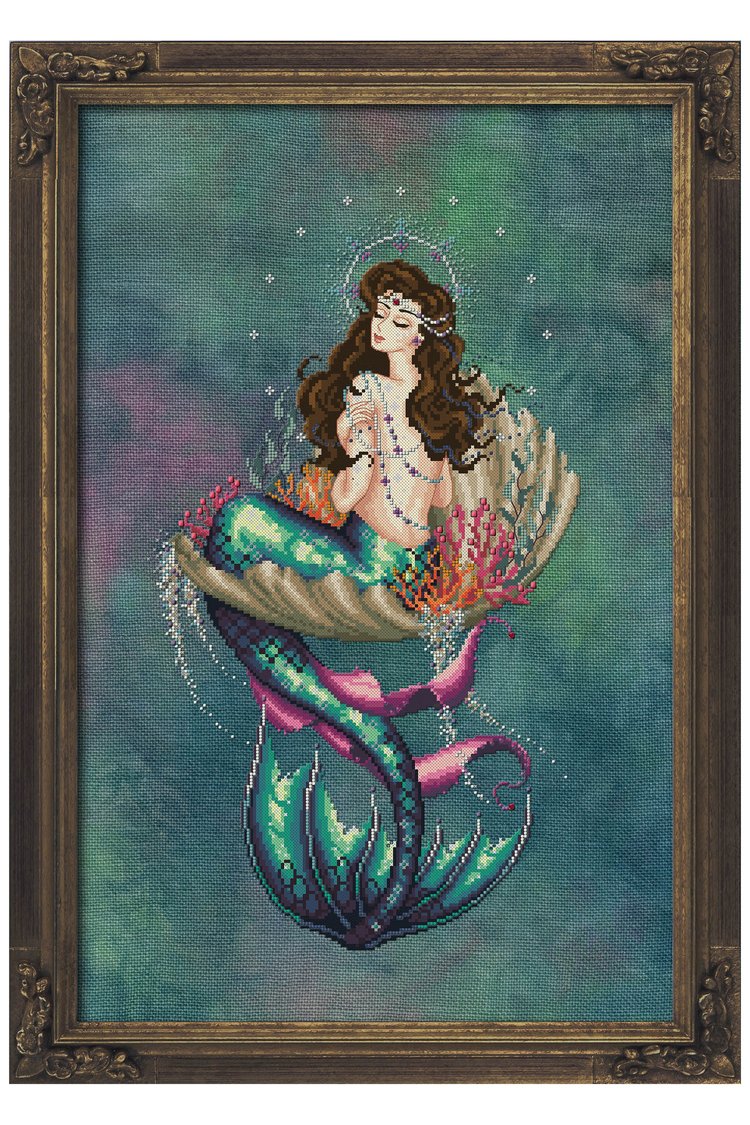 Chart and Embellishment with Special threads NEREID GALATEIA by Bella Filipina