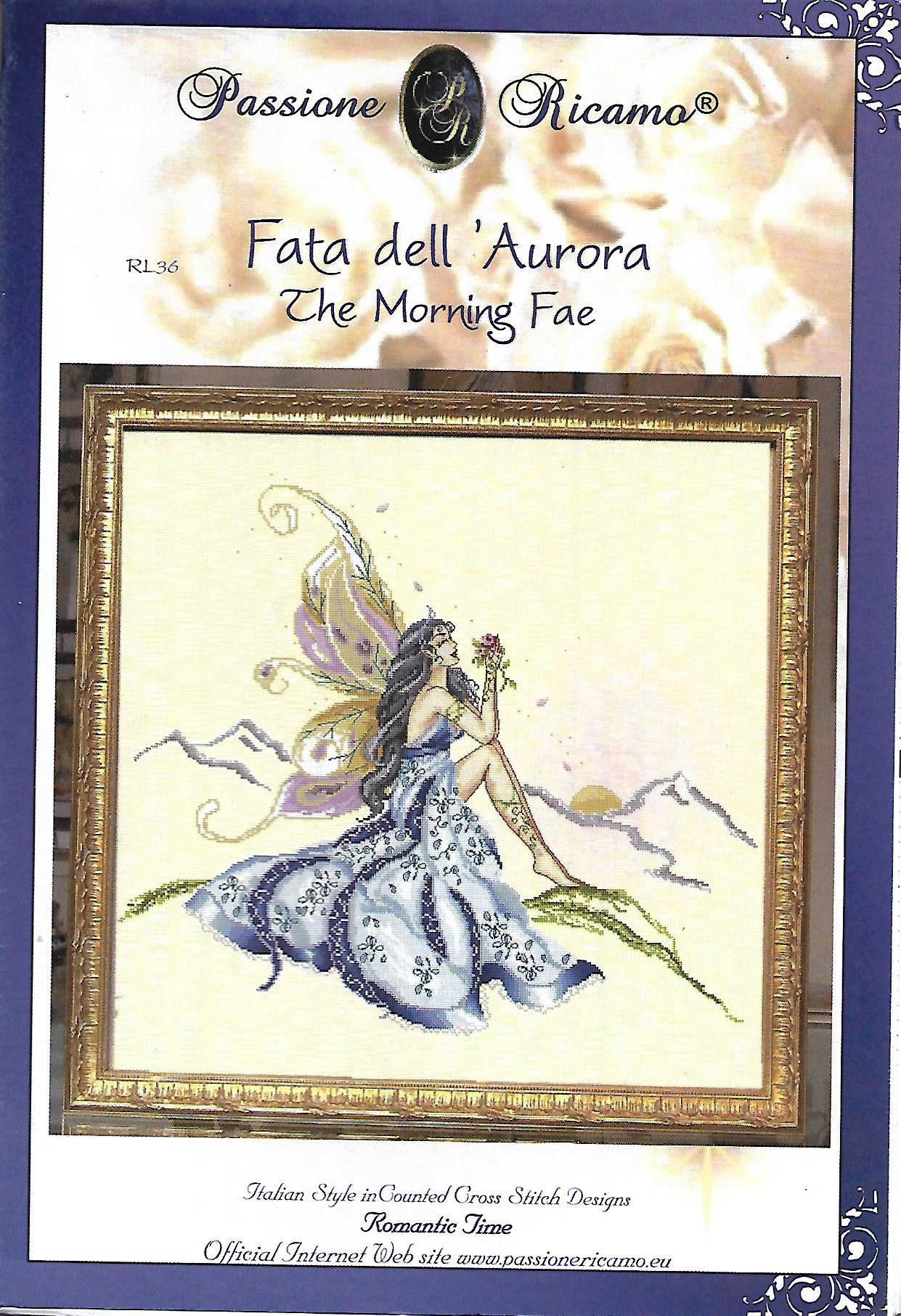 COMPLETE XSTITCH MATERIALS "Fata dell' Aurora - The Morning Fae with LINEN " by Passione Ricamo