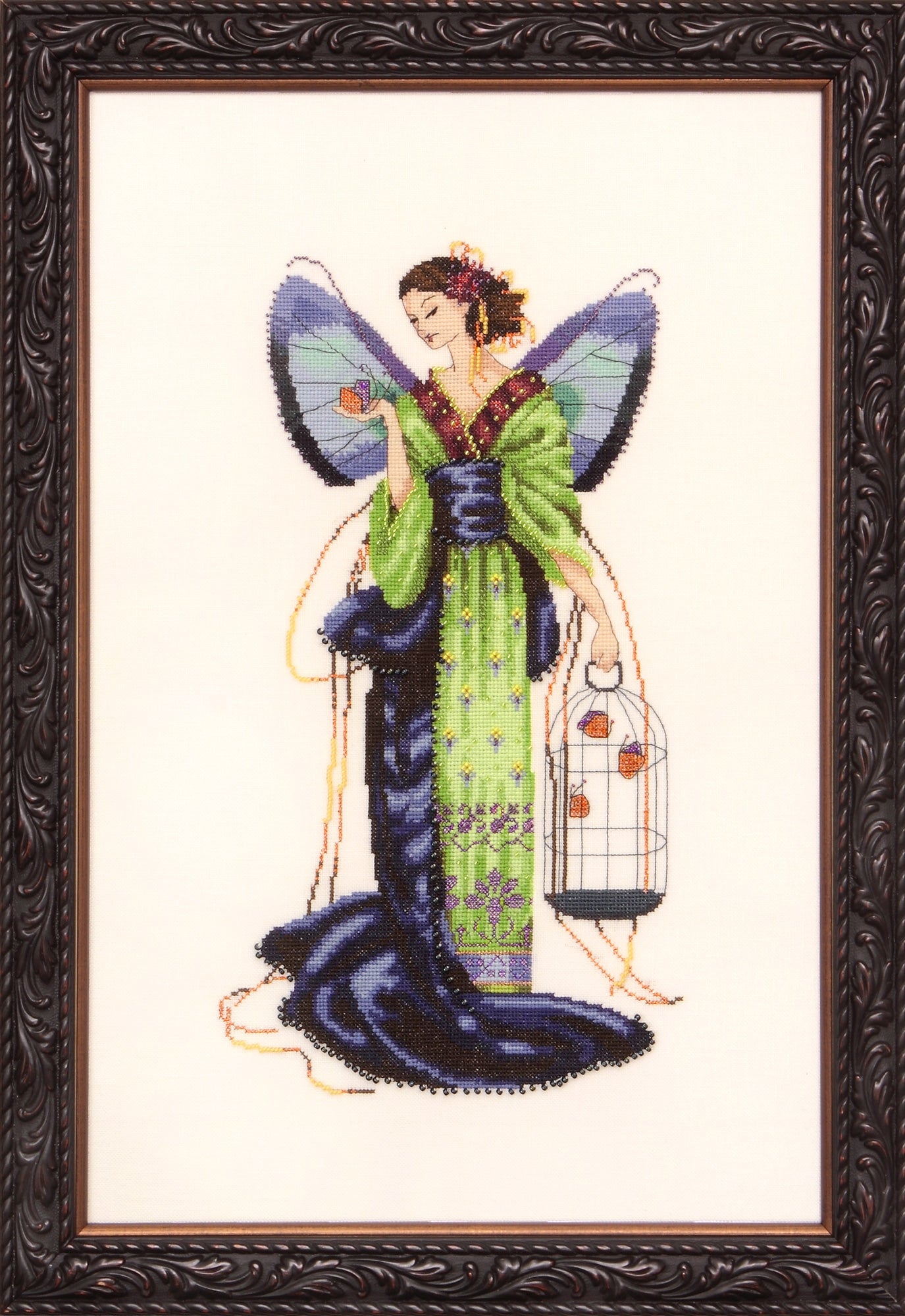 COMPLETE XSTITCH MATERIALS "SEPTEMBER SAPPHIRE FAIRY MD114" by Mirabilia