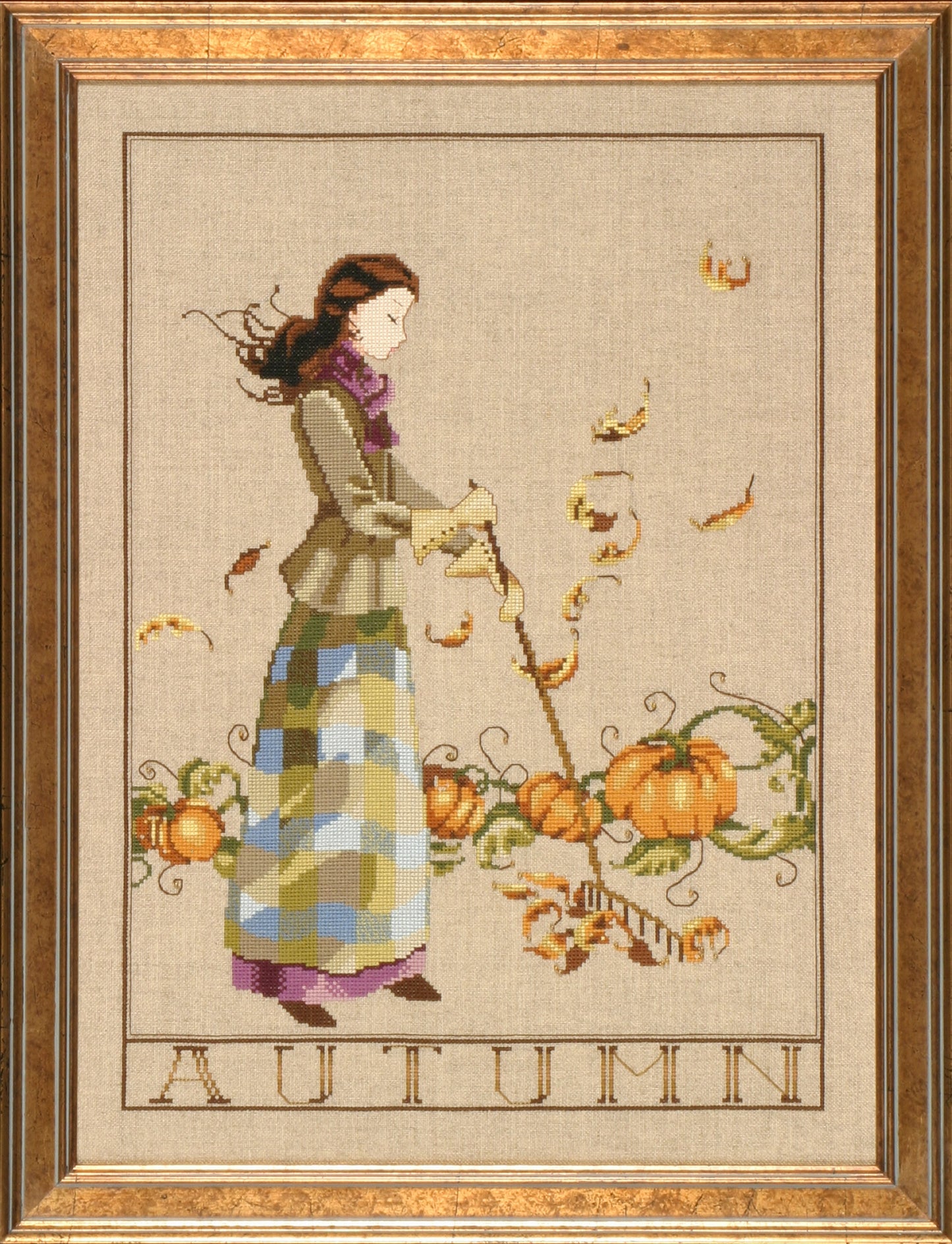 COMPLETE XSTITCH MATERIALS "AUTUMN IN THE GARDEN MD91" by Mirabilia