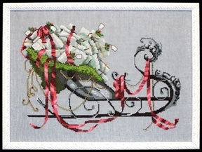 COMPLETE XTITCH MATERIALS NC122 SANTA'S SLEIGH" by NORA CORBETT