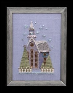 COMPLETE XTITCH MATERIALS "LITTLE SNOWY LAVENDER" by NORA CORBETT