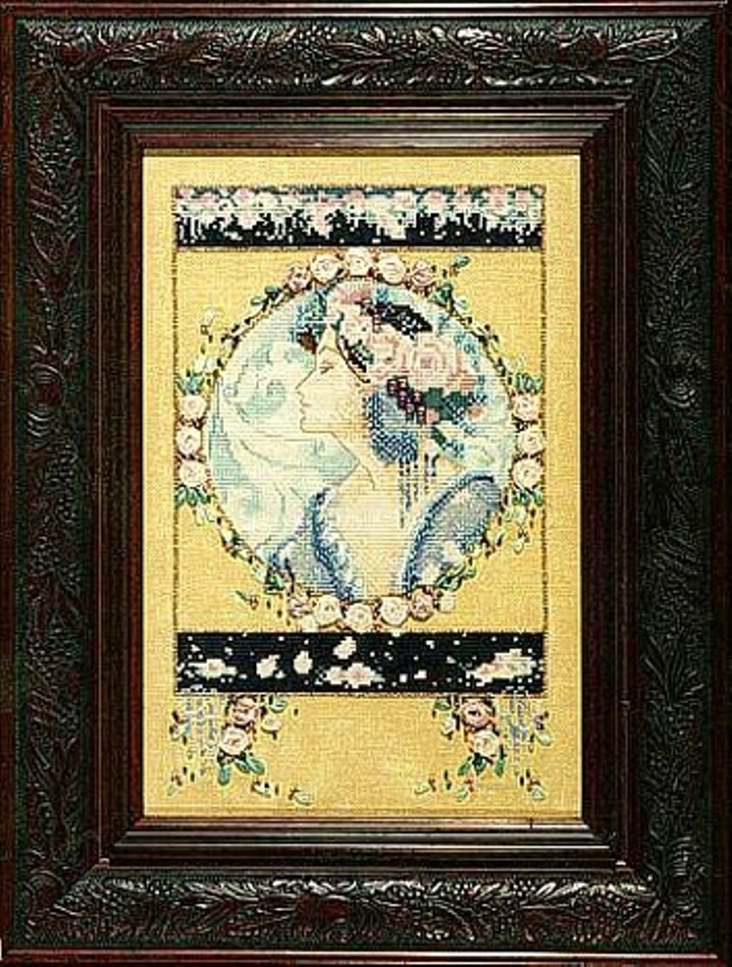OOP COMPLETE XSTITCH MATERIALS "ENGLISH ROSES MD14" by Mirabilia