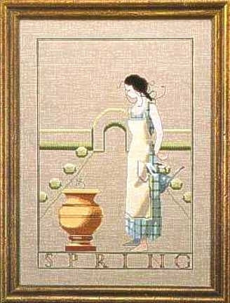 COMPLETE XSTITCH MATERIALS "SPRING IN MY GARDEN MD53" by Mirabilia