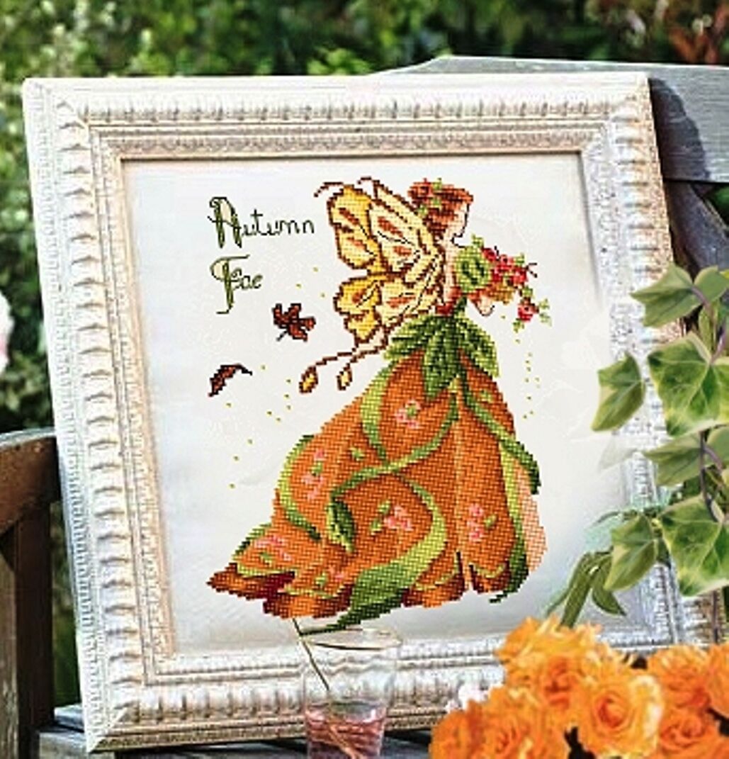 COMPLETE XSTICH MATERIALS "AUTUMN LITTLE FAYE" by PASSIONE RICAMO