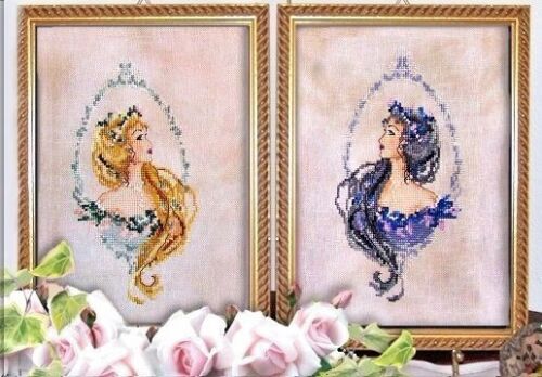 COMPLETE XSTITCH MATERIALS "BLOND AND BRUNETTE BEAUTY" by Passione Ricamo