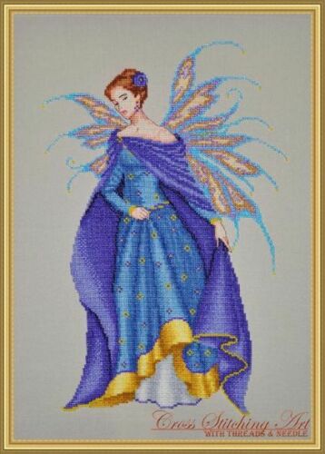 RENAISSANCE FAE - COMPLETE Xstitch Materials with 16 Count Aida