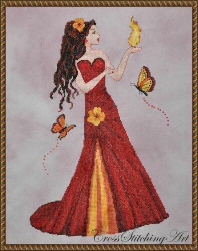 QUEEN of FIRE by Passione RIcamo - Complete Xstitch Materials