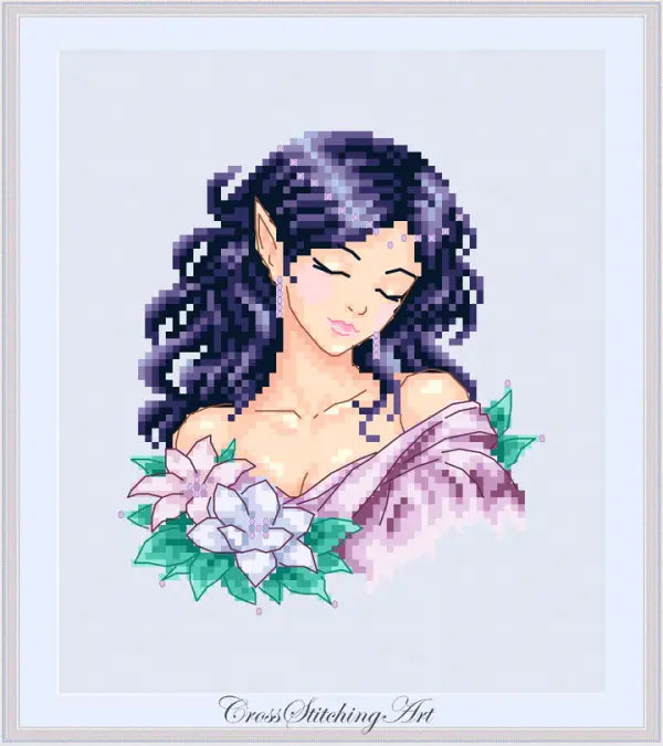 AELWEN - Enchanted Portraits series by Cross Stitching Arts Designs