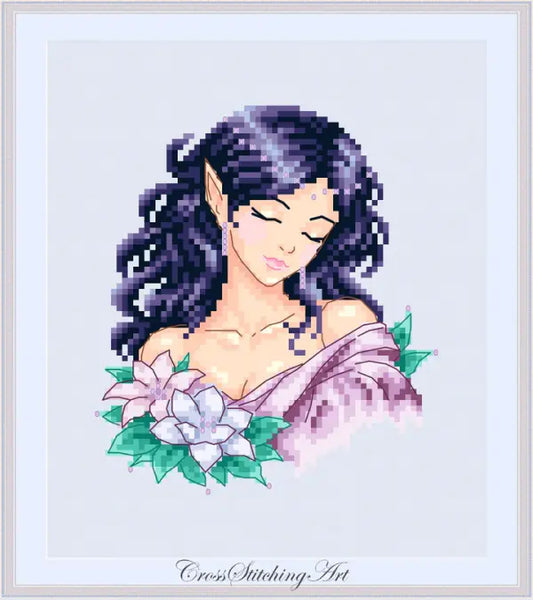 AELWEN - Enchanted Portraits series by Cross Stitching Arts Designs