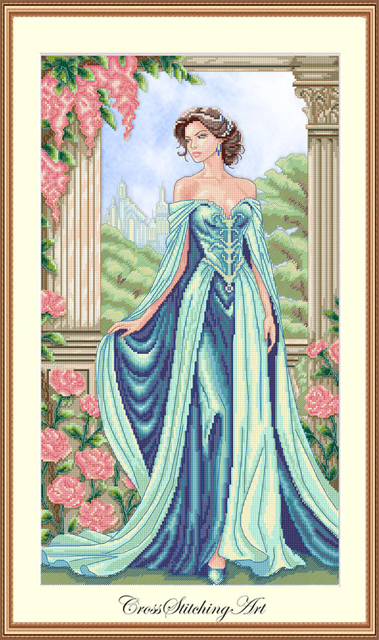 SALE! ELARIA The Queen of Elvenlight by Cross stitching Art design