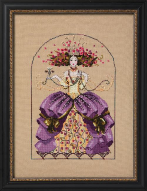 MD198 THE EMPRESS by Mirabilia with Chart, Embellishment and Special threads