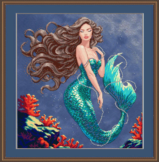 SALE! Nerina, the Pearl Weaver by Cross Stitching Art Design
