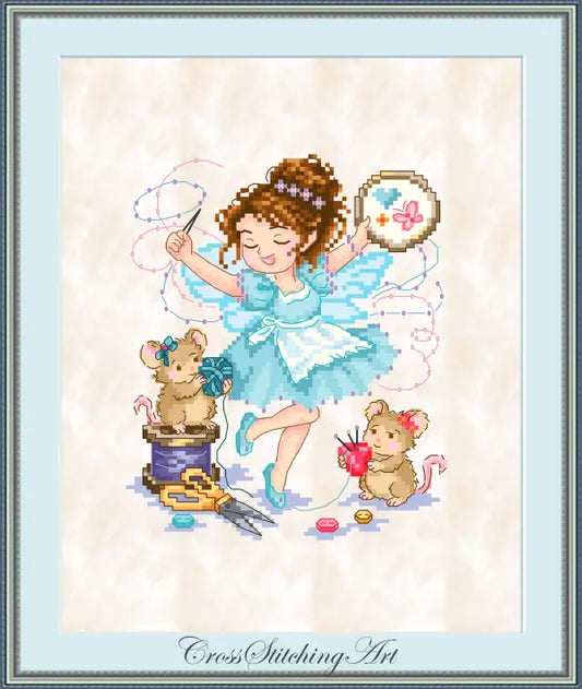 ROSIE, The Stitching Pixieling by Cross Stitching Art Designs