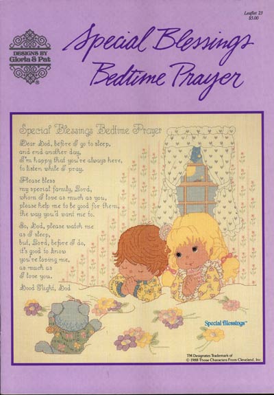 CLEARANCE SALE!! Special Blessings Bedtime Prayer by Gloria & Pat with Complete Materials