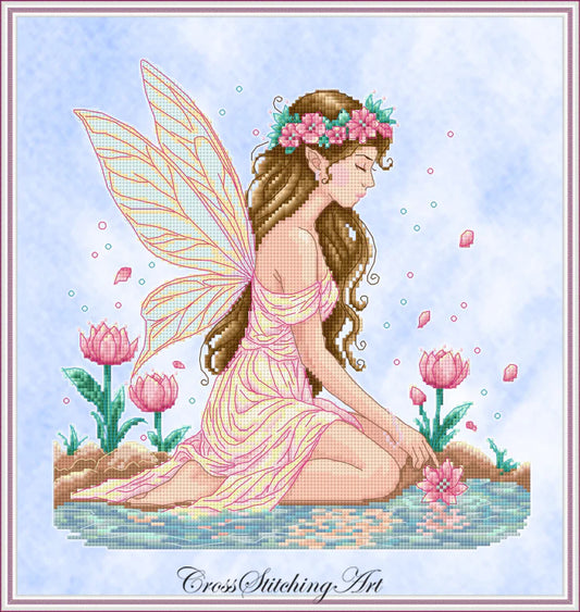 SALE! Talia, the Nymph of Everleaf by Cross Stitching Art Design