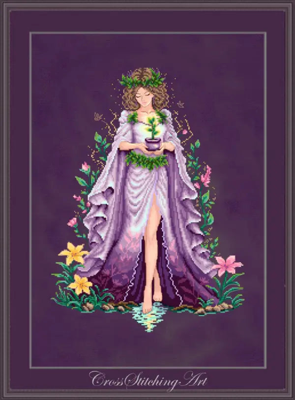 Share Mira, Priestess of Earth by Cross Stitching arts Design