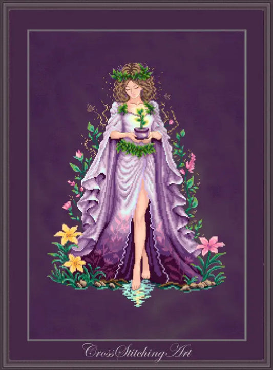 Share Mira, Priestess of Earth by Cross Stitching arts Design