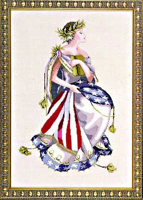 SALE! OOP MD64 QUEEN of Freedom and MD62 Lady Of the Flag with Complete Materials