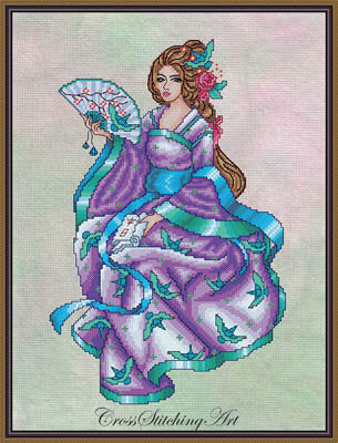 SALE! Complete Xstitch Materials ORIENTAL DREAMS - by Cross Stitching Art Design