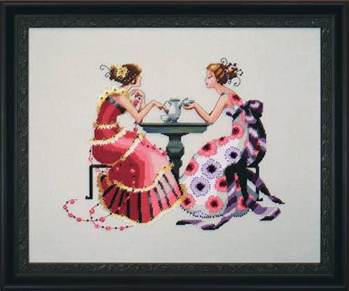 Chart and Embellishment with Caron (0.5) MD182 TEA by Mirabilia Designs