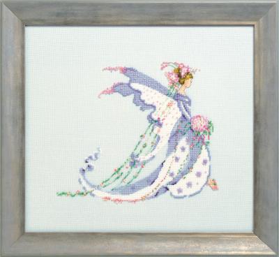 Chart N Embellishment + Caron (0.5) CALLA LILLY BRIDE NC291 by Nora Corbett