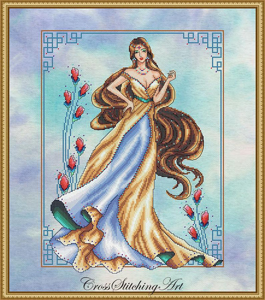 "CASSANDRA" by Cross Stitching Art Design with complete Materials