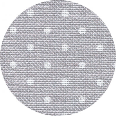 32 COUNT LINEN BELFAST-PETIT POINTS - GREY WITH WHITE POINTS 18 x 27