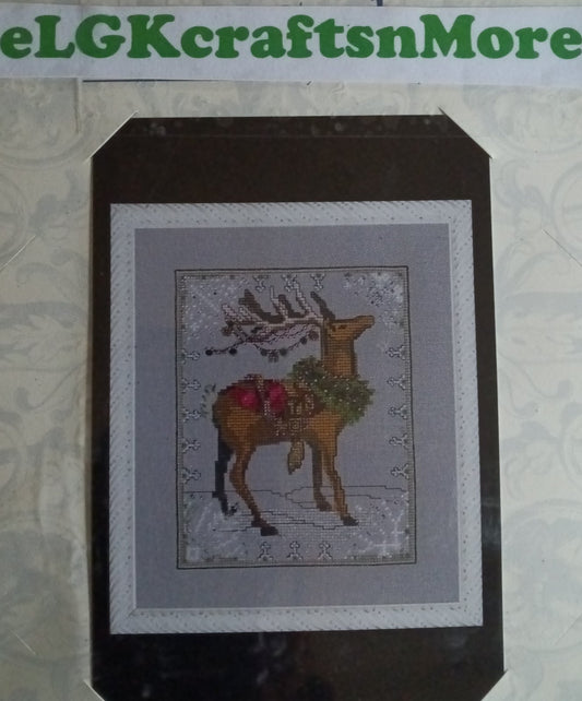 SALE! Complete xstitch Materials NC114 DONNER - Christmas Eve Couriers by Nora Corbett