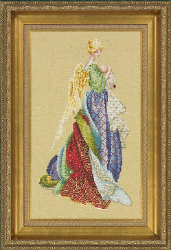 COMPLETE XSTITCH MATERIALS "IN THE ARMS OF AN ANGEL  LL47" by Lavender and Lace