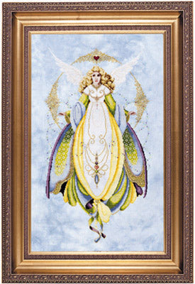 Complete Xstitch Materials L&L57 ANGEL of HEALING by Lavender and Lace