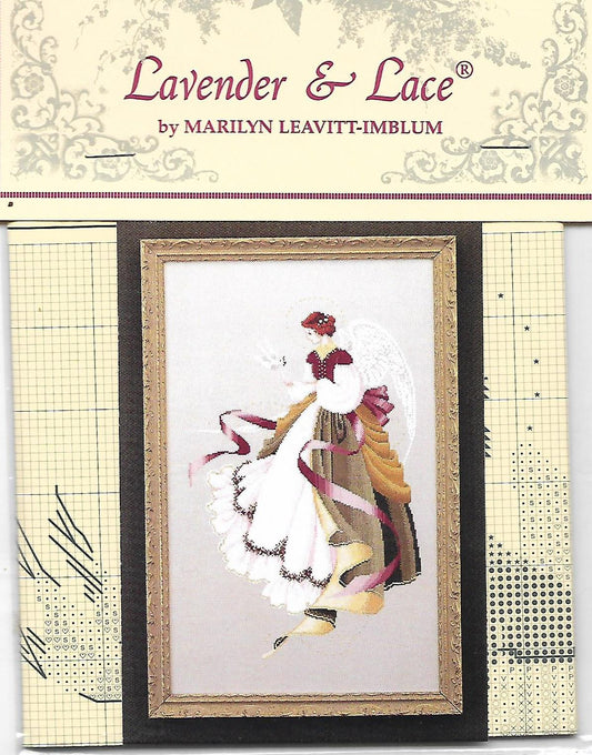 COMPLETE XSTITCH MATERIALS "ANGEL  OF GRACE  LL15" by Lavender and Lace