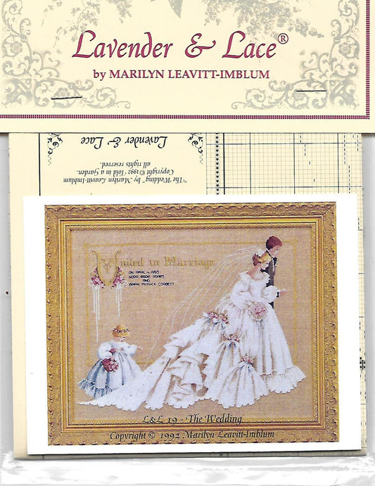 SALE! Complete Xstitch Materials L&L19 The Wedding - by Lavender and Lace