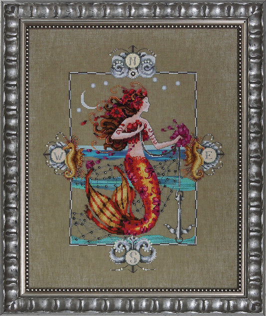 COMPLETE XSTITCH MATERIALS "GYPSY MERMAID  MD126" by Mirabilia