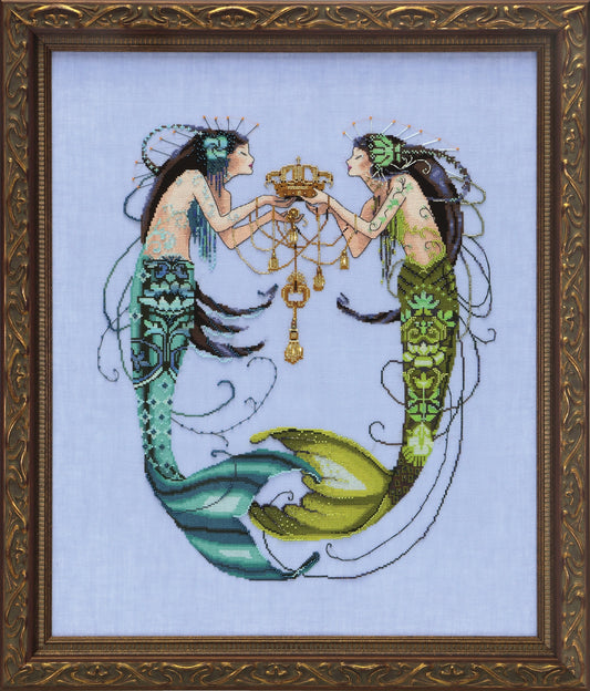 COMPLETE XSTITCH MATERIALS "THE TWIN MERMAIDS MD141" by Mirabilia