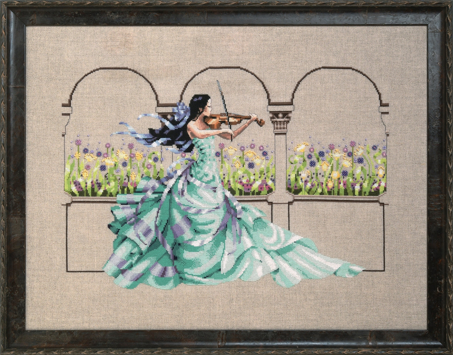 COMPLETE XSTITCH MATERIALS "GARDEN PRELUDE MD165" by Mirabilia