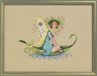 SALE! Complete Xstitch Materials- POND LILY NC263 by Nora Corbett