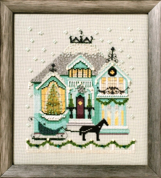 COMPLETE XSTITCH MATERIALS "THE COFFEE HOUSE NC280" by Nora Corbett