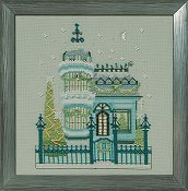 Sale! Complete Xstitch Kit - The VICTORIAN HOUSE NC282 by Nora Corbett