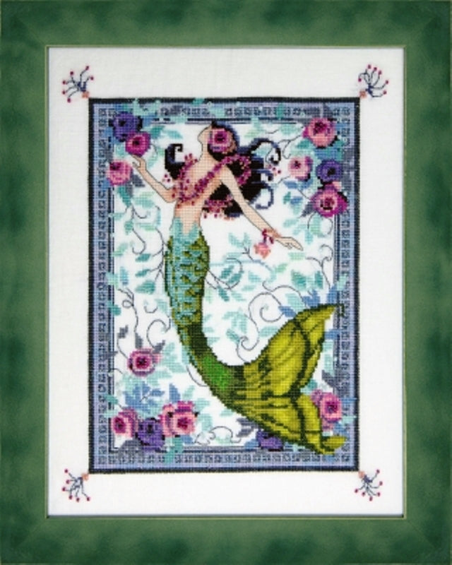 COMPLETE XSTITCH MATERIALS "MOONLIGHT LAGUNA MERMAID NC285" by Nora Corbett