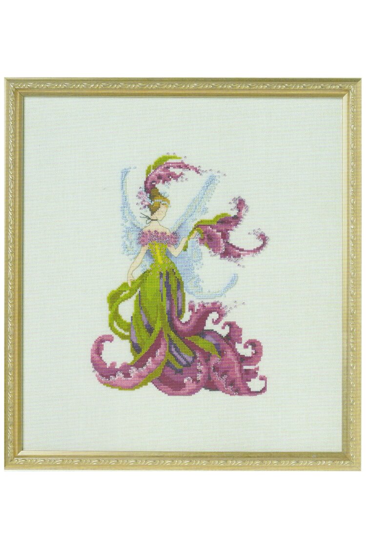 Complete Xstitch Kit with AIDA - NC289 GLADIOLA MAID of Honor - by Nora Corbett