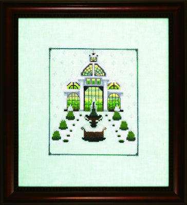 Complete Xstitch Materials NC306 CONSERVATORY Winter Greenhouses By Nora Corbett