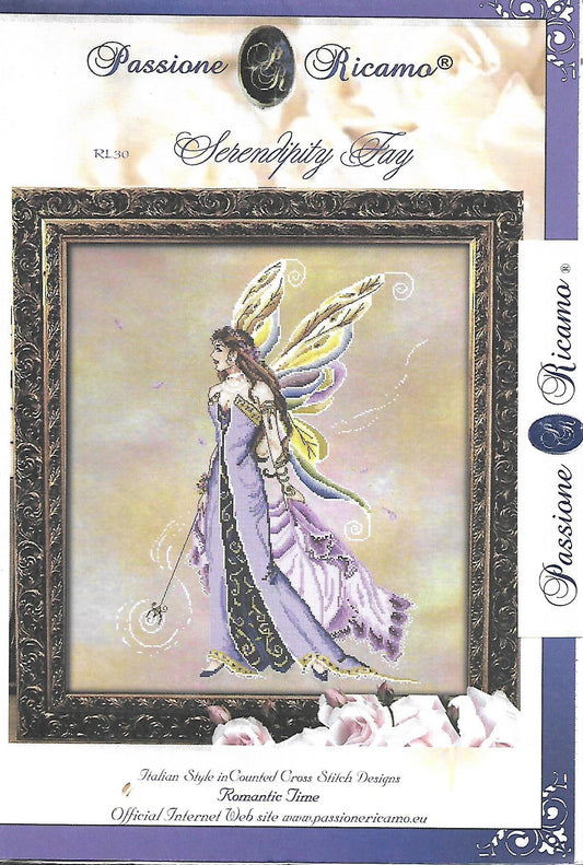 COMPLETE XSTITCH MATERIALS "SERENDIPITY FAY with LINEN " by Passione Ricamo