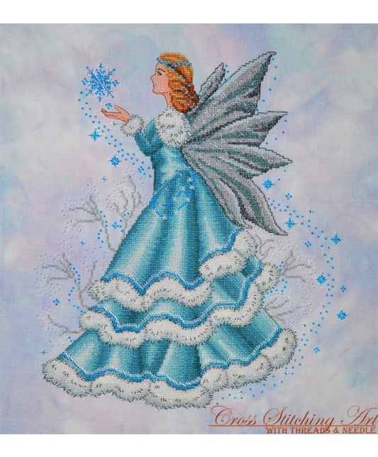 COMPLETE XSTITCH MATERIAL "CELINE, THE WINTER FAIRY" by Cross Stitching Art Designs