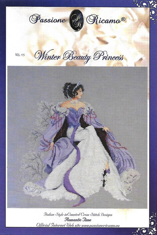 COMPLETE XSTITCH MATERIALS "RL15 WINTER BEAUTY PRINCESS  " by Passione Ricamo