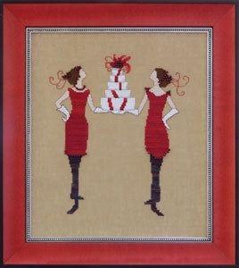 COMPLETE XSTITCH MATERIALS "NC172 RED GIFTS" by NORA CORBETT